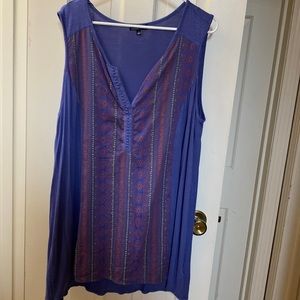2X Multi Color Tunic Tank Top